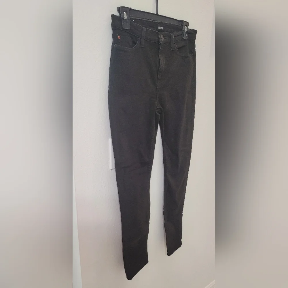 HUDSON Elegant Black High Rise Super Skinny Ankle Jeans for Women size 28